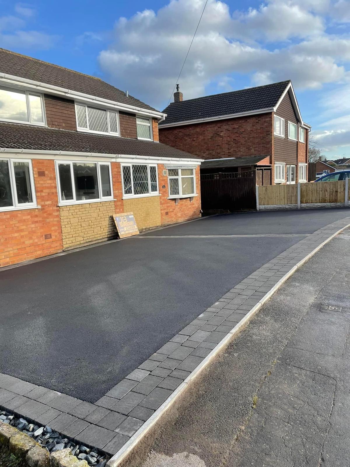 smooth tarmac driveway installed by JB Driveways